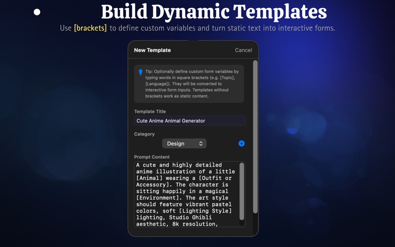 BarPrompt interface screenshot 2 of 5