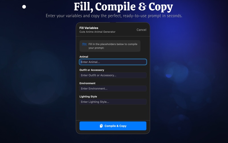 BarPrompt interface screenshot 4 of 5